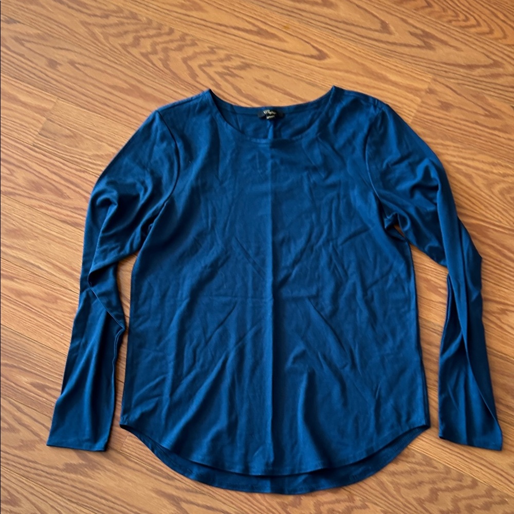 Cupio Deep Blue Long Sleeve Top